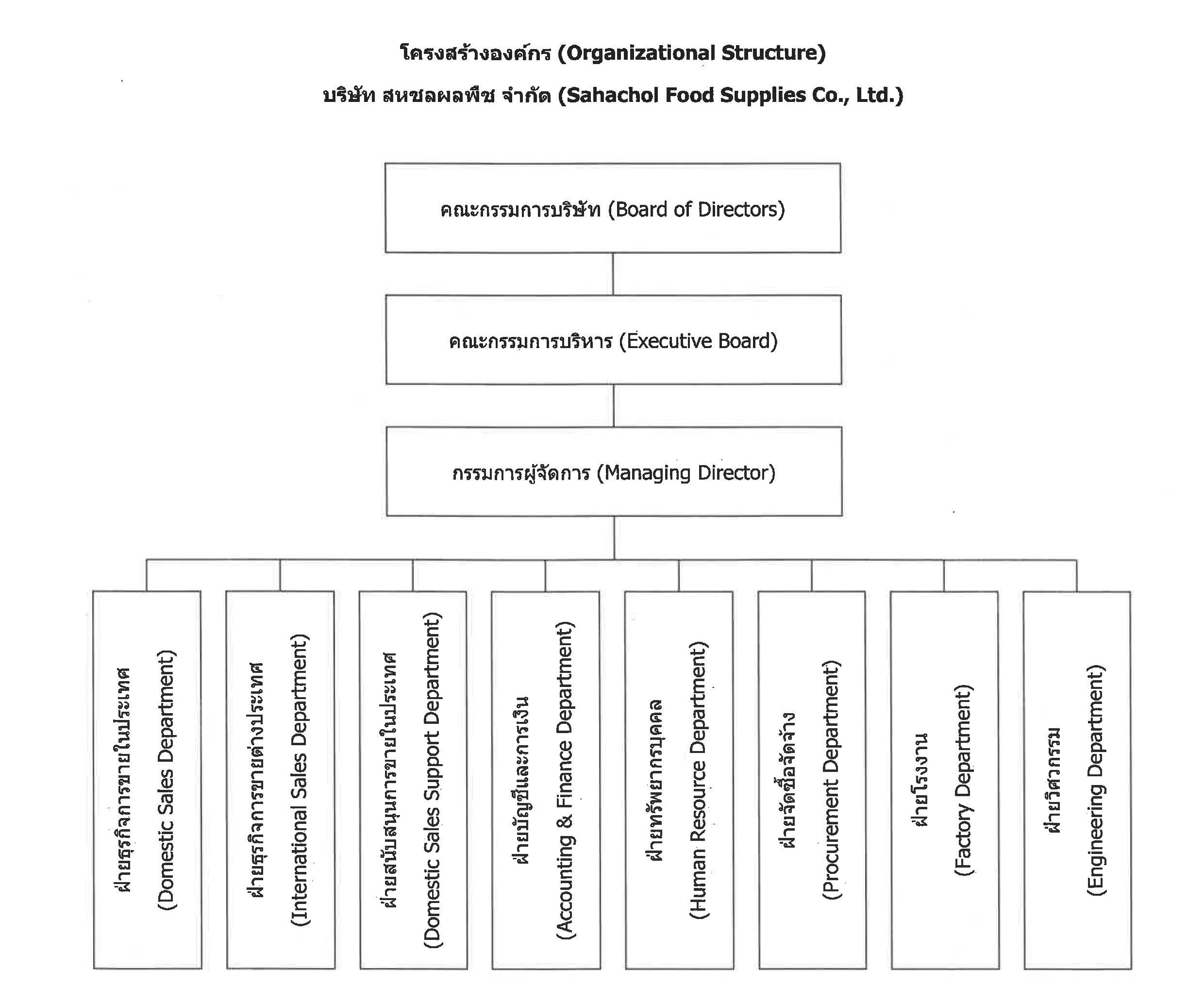 โครงสร้างองค์กร